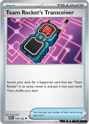 Normal Team Rocket's Transceiver [178/182 Near Mint ]