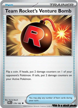 179/182 Team Rocket's Venture Bomb Uncommon Reverse Holofoil