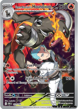 Illustration Rare Team Rocket's Houndoom - 191/182 [191/182 Near Mint ]