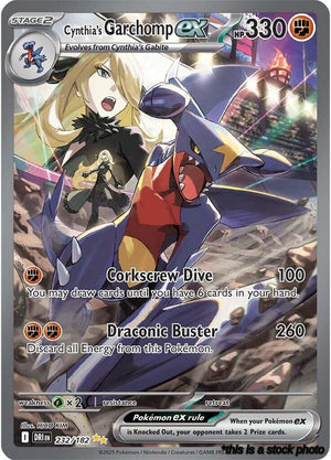 232/182 Cynthia's Garchomp ex Special Illustration Rare Holofoil