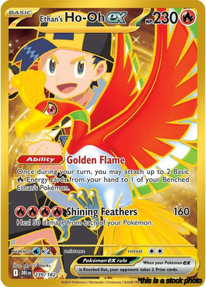 Holofoil Ethan's Ho-Oh ex - 239/182 [239/182 Near Mint ]