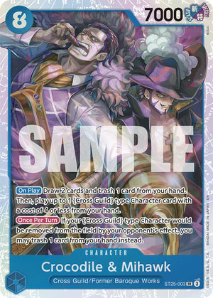 Crocodile & Mihawk [ST25-003] Starter Deck 25: BLUE Buggy