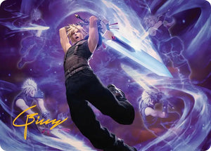 Cloud's Limit Break Art Card (Gold-Stamped Signature) [ASFIN/23] 2025 Magic: The Gathering