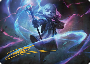 Shantotto, Tactician Magician Art Card (Gold-Stamped Signature) [ASFIN/16] 2025 Magic: The Gathering