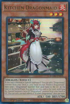 1st Edition Kitchen Dragonmaid [BLMM-EN058 Near Mint] Ultra Rare