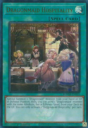 1st Edition Dragonmaid Hospitality [BLMM-EN065 Near Mint] Ultra Rare