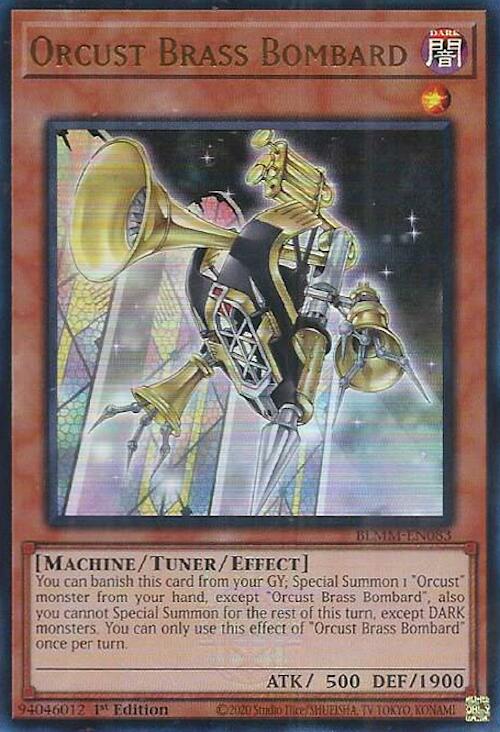1st Edition Orcust Brass Bombard [BLMM-EN083 Near Mint] Ultra Rare