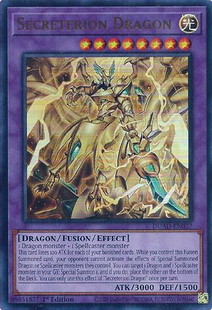 1st Edition Secreterion Dragon [DUAD-EN037 Near Mint] Ultra Rare