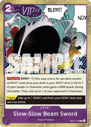 Slow-Slow Beam Sword (Judge Pack Vol. 6) [OP07-076] One Piece Promotion Cards