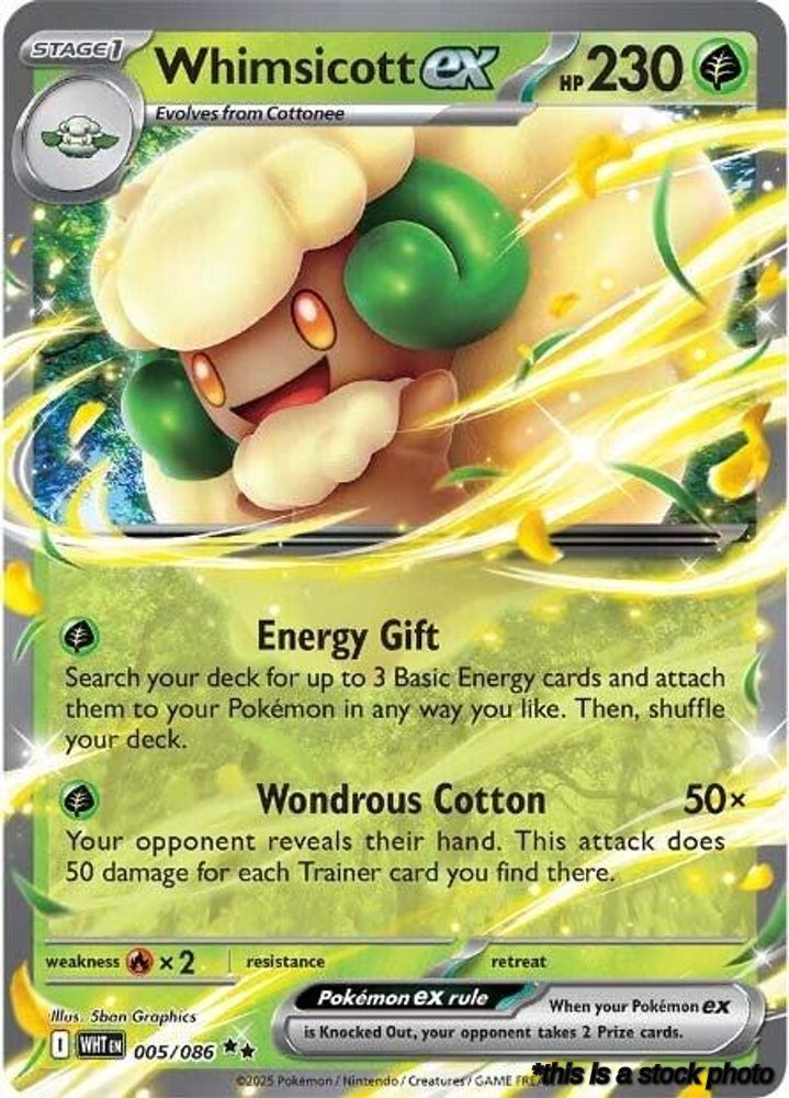 Holofoil Whimsicott ex [005/086 Lightly Played ]