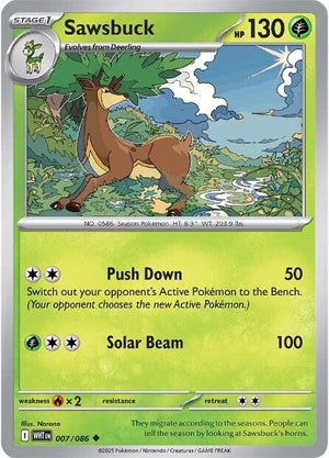Uncommon Sawsbuck [007/086 Near Mint ]