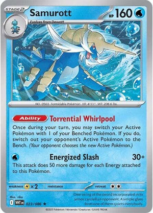 Rare Samurott [023/086 Near Mint ]