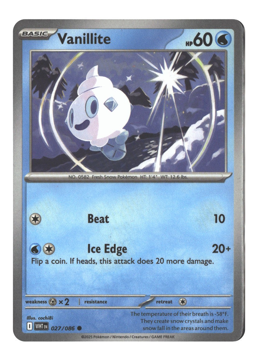027/086 Vanillite Common Normal Lightly Played