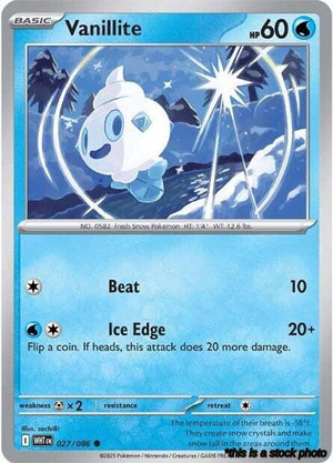 Common Vanillite [027/086 Near Mint ]
