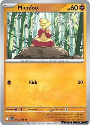 Common Mienfoo [052/086 Near Mint ]