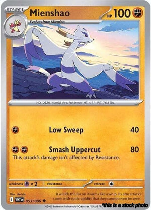 Normal Mienshao [053/086 Near Mint ]