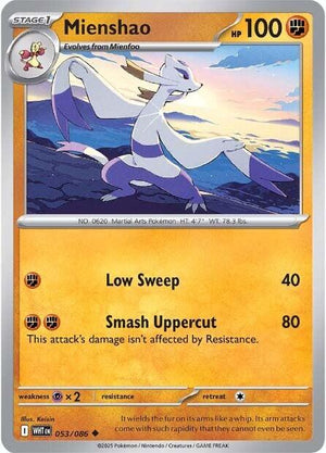 Uncommon Mienshao [053/086 Near Mint ]