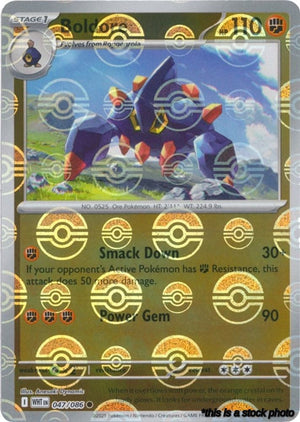 Holofoil Boldore (Poke Ball Pattern) [047/086 Near Mint ]