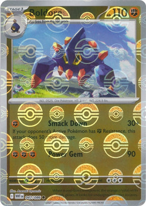 Common Boldore (Poke Ball Pattern) [047/086 Near Mint ]