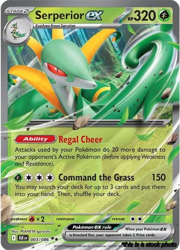 Holofoil Serperior ex [003/086 Lightly Played ]