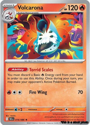 Holofoil Volcarona [016/086 Near Mint ]