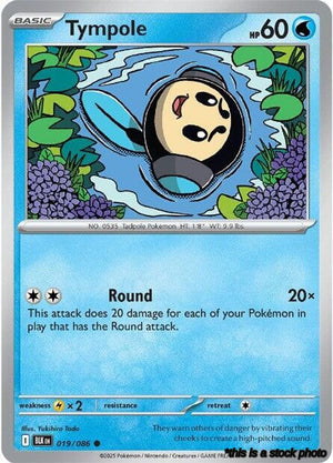 Reverse Holofoil Tympole [019/086 Near Mint ]