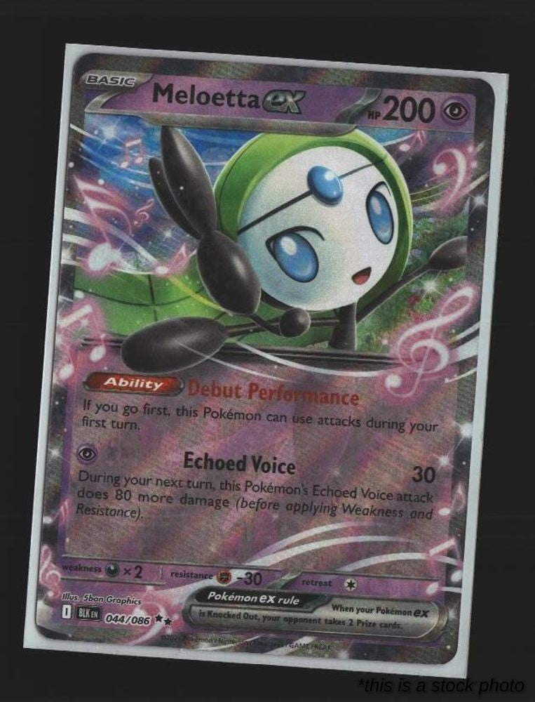 Double Rare Meloetta ex [044/086 Lightly Played ]