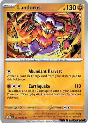 Holofoil Landorus [053/086 Near Mint ]