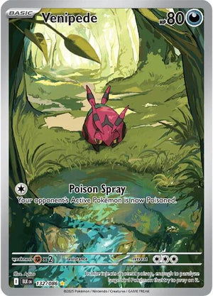 Illustration Rare Venipede - 132/086 [132/086 Near Mint ]