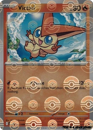 Rare Victini (Poke Ball Pattern) [012/086 Near Mint ]