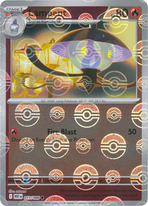 Common Lampent (Poke Ball Pattern) [017/086 Near Mint ]
