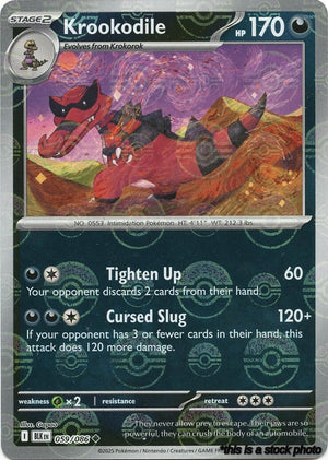 Holofoil Krookodile (Poke Ball Pattern) [059/086 Near Mint ]