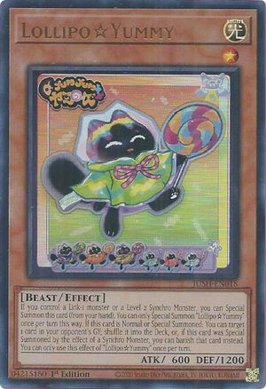 1st Edition LollipoYummy [JUSH-EN018 Lightly Played] Ultra Rare