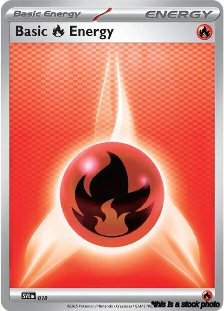 018 Basic Fire Energy Common Reverse Holofoil
