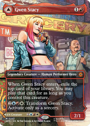 Gwen Stacy (0202) (Borderless) [SPM/202] 2025 Magic: The Gathering
