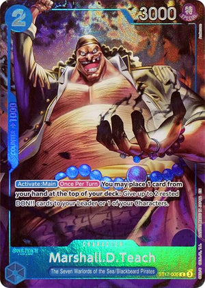 Marshall.D.Teach (Seven Warlords of the Sea Binder Set) [ST17-005] One Piece Promotion Cards