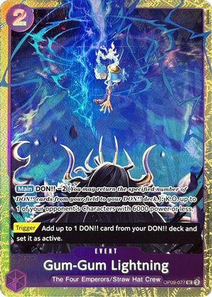 Gum-Gum Lightning (Premium Card Collection -Best Selection Vol. 4-) [OP09-077] One Piece Promotion Cards