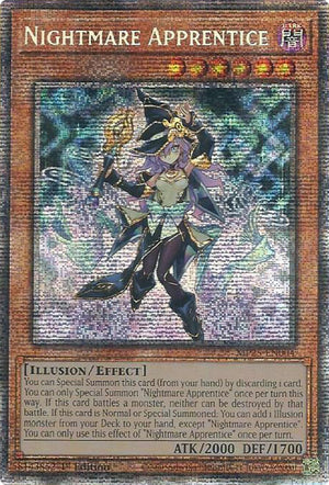 1st Edition Nightmare Apprentice [MP25-EN004 Lightly Played] Starlight Rare