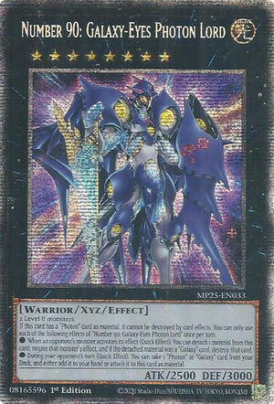 1st Edition Number 90: Galaxy-Eyes Photon Lord [MP25-EN033 Near Mint] Starlight Rare