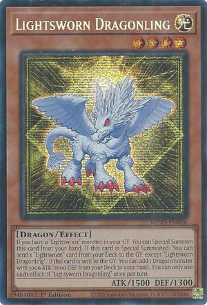 1st Edition Lightsworn Dragonling [MP25-EN066 Near Mint] Prismatic Secret Rare