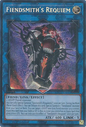 1st Edition Fiendsmith's Requiem [MP25-EN089 Near Mint] Prismatic Secret Rare