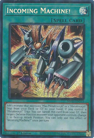 1st Edition Incoming Machine! [MP25-EN111 Near Mint] Prismatic Secret Rare