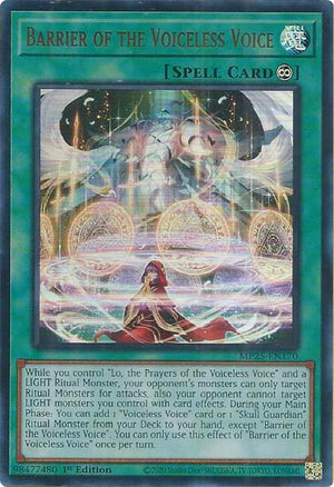 1st Edition Barrier of the Voiceless Voice [MP25-EN170 Near Mint] Ultra Rare
