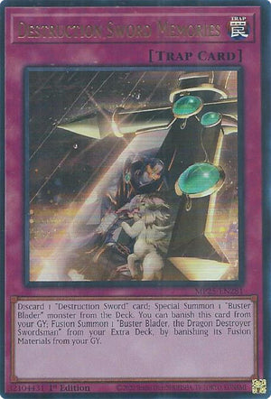 1st Edition Destruction Sword Memories [MP25-EN281 Near Mint] Ultra Rare