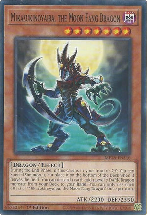 1st Edition Mikazukinoyaiba, the Moon Fang Dragon [MP25-EN346 Near Mint] Common / Short Print