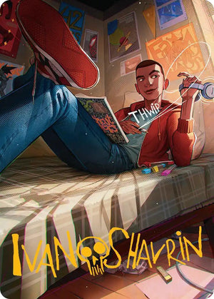 Miles Morales Art Card (Gold-Stamped Signature) [ASSPM - 35]