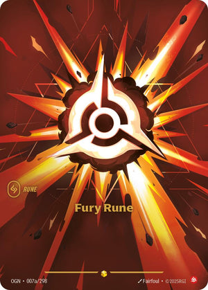 007a/298-OGN Fury Rune (Alternate Art) Showcase