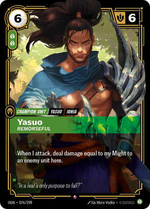 076/298-OGN Yasuo, Remorseful Rare