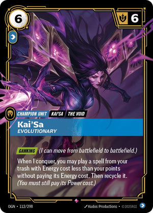 112/298-OGN Kai'Sa, Evolutionary Rare