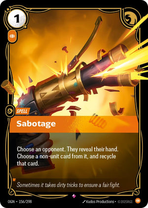 156/298-OGN Sabotage Rare